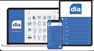 DİA programının bilgisayar, tablet ve telefon görünümü